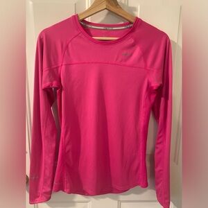 Nike Long Sleeve Top Hot Pink Size S